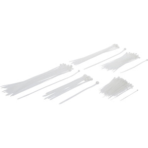 BGS 80874 Kabelbinder-Sortiment | weiß |...