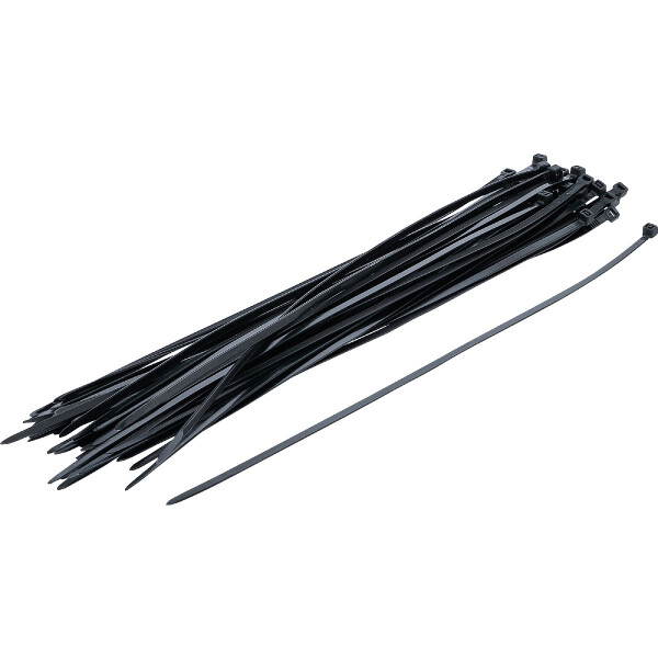 BGS Diy 80877 Kabelbinder-Sortiment | schwarz | 4,5 x 350 mm | 50-tlg.