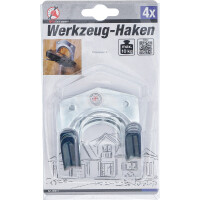 BGS Diy 80913 Werkzeug-Haken | 4 Stück