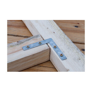 BGS Diy 80921 L-Winkel | 75 x 75 x 12 mm | 4-tlg.