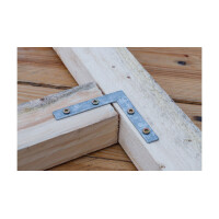 BGS Diy 80921 L-Winkel | 75 x 75 x 12 mm | 4-tlg.