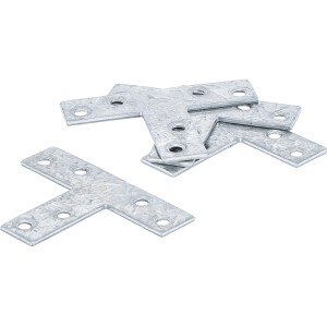 BGS Diy 80927 T-Winkel | 70 x 50 x 16 mm | 4-tlg.