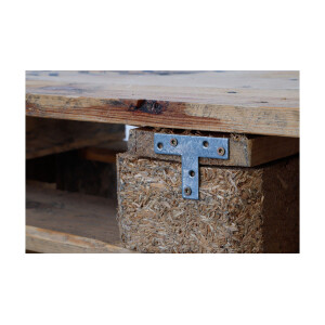 BGS Diy 80927 T-Winkel | 70 x 50 x 16 mm | 4-tlg.