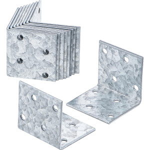 BGS Diy 80932 Winkelverbinder | 40 x 40 x 40 mm | 10-tlg.