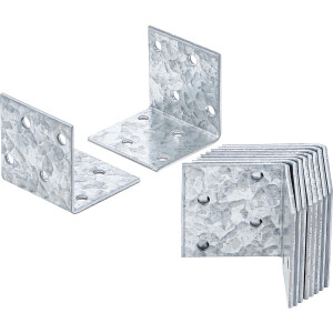 BGS Diy 80932 Winkelverbinder | 40 x 40 x 40 mm | 10-tlg.