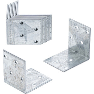 BGS Diy 80936 Winkelverbinder | 50 x 50 x 40 mm | 10-tlg.