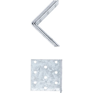 BGS Diy 80938 Winkelverbinder | 60 x 60 x 60 mm | 4-tlg.