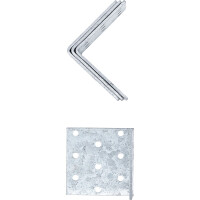 BGS Diy 80938 Winkelverbinder | 60 x 60 x 60 mm | 4-tlg.