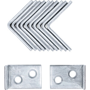 BGS Diy 80943 Stuhlwinkel | 25 x 25 x 15 mm | 12-tlg.