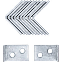 BGS Diy 80943 Stuhlwinkel | 25 x 25 x 15 mm | 12-tlg.
