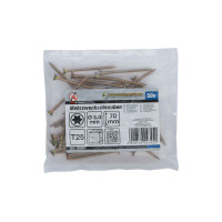 BGS Diy 80997 Mehrzweckschrauben | T-Profil (für Torx) T25 | 5,0 x 70 mm | 50 Stück