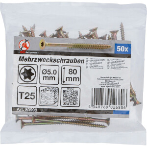 BGS Diy 80998 Mehrzweckschrauben | T-Profil (für...