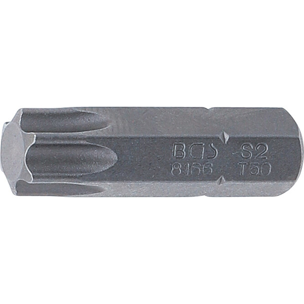 BGS 8166 Bit | Länge 30 mm | Antrieb Außensechskant 8 mm (5/16") | T-Profil (für Torx) T50