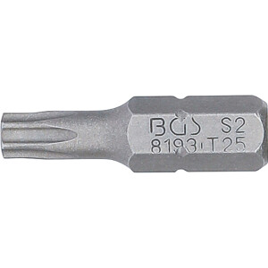 BGS 8193 Bit | Länge 25 mm | Antrieb Außensechskant 6,3 mm (1/4") | T-Profil (für Torx) T25