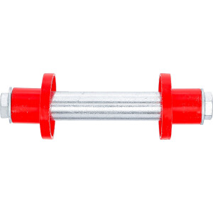 BGS Diy 81951 Achsen-Satz für Schubkarrenrad | 128 mm | Ø 20 mm | mit 2 Distanzhülsen