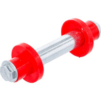 BGS Diy 81951 Achsen-Satz für Schubkarrenrad | 128 mm | Ø 20 mm | mit 2 Distanzhülsen