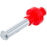 BGS Diy 81951 Achsen-Satz für Schubkarrenrad | 128 mm | Ø 20 mm | mit 2 Distanzhülsen