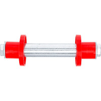 BGS Diy 81951 Achsen-Satz für Schubkarrenrad | 128 mm | Ø 20 mm | mit 2 Distanzhülsen