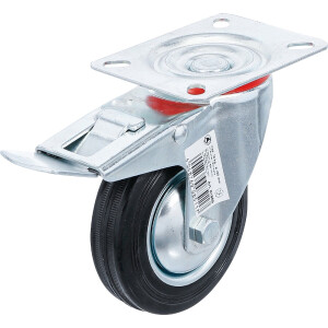 BGS Diy 81966 Lenkrolle mit Bremse | mit Anschraubsockel...