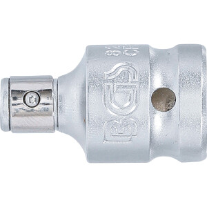 BGS 8201 Bit-Adapter mit Haltekugel | Innenvierkant 12,5 mm (1/2") | Innensechskant 6,3 mm (1/4")
