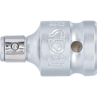 BGS 8201 Bit-Adapter mit Haltekugel | Innenvierkant 12,5 mm (1/2") | Innensechskant 6,3 mm (1/4")