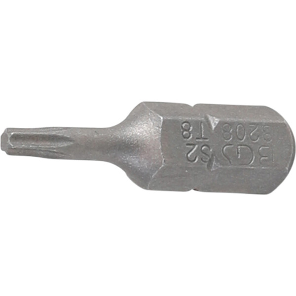 BGS 8208 Bit | Länge 25 mm | Antrieb Außensechskant 6,3 mm (1/4") | T-Profil (für Torx) T8