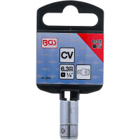 BGS 8213 Bit-Adapter mit Haltekugel | Innenvierkant 6,3 mm (1/4") | Innensechskant 6,3 mm (1/4")