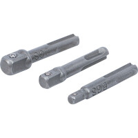 BGS 8214 Adapter-Satz | SDS - Außenvierkant 6,3 mm (1/4"), 10 mm (3/8"), 12,5 mm (1/2") | 3-tlg.