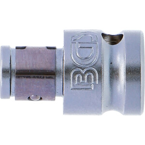 BGS 8225 Bit-Adapter mit Haltekugel | Innenvierkant 10 mm (3/8") | Innensechskant 6,3 mm (1/4")