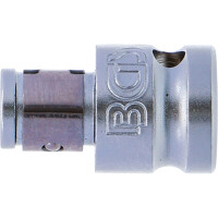 BGS 8225 Bit-Adapter mit Haltekugel | Innenvierkant 10 mm (3/8") | Innensechskant 6,3 mm (1/4")