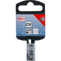 BGS 8251 Bit-Adapter mit Haltekugel | Innenvierkant 6,3 mm (1/4") | Innensechskant 8 mm (5/16")