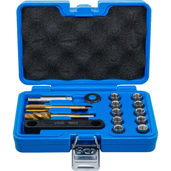 BGS 8408 Reparatur-Satz für Bremsgewinde | für VAG | M12 x 1,5 | 15-tlg.