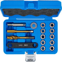 BGS 8408 Reparatur-Satz für Bremsgewinde | für VAG | M12 x 1,5 | 15-tlg.