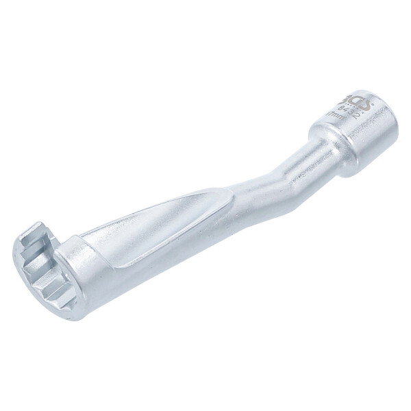 BGS 8432 Spezial-Schlüssel für Einspritzleitungen | für BMW, Opel 2.5TD, Mercedes-Benz | Antrieb 10 mm (3/8") | SW 17 mm