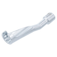 BGS 8432 Spezial-Schlüssel für Einspritzleitungen | für BMW, Opel 2.5TD, Mercedes-Benz | Antrieb 10 mm (3/8") | SW 17 mm