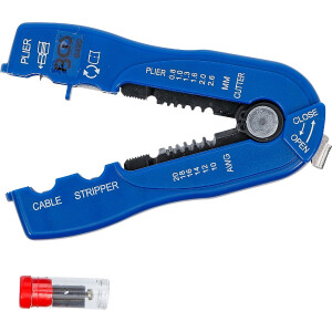 BGS 8490 Draht-/Kabel-Abisolierer "2-IN-1" | 0,8 - 2,6 mm