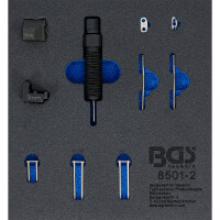 BGS 8501-2 Werkstattwageneinlage 1/6: Ergänzungssatz für Steuerketten-Nietgerät (Art. 8501) | geeignet für 3 mm Kettenbolzen