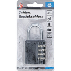 BGS Diy 85120 Zahlen-Gepäckschloss