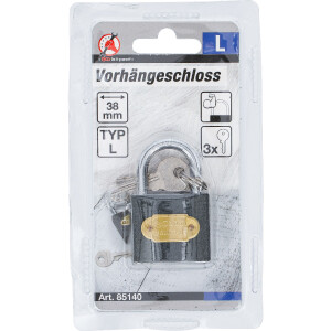 BGS Diy 85140 Vorhängeschloss | Typ L | 38 mm