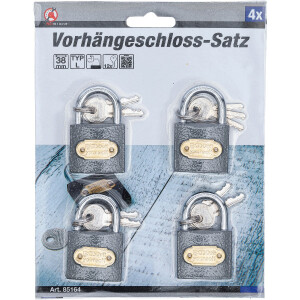 BGS Diy 85164 Vorhängeschloss-Satz |...
