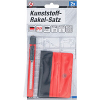 BGS Diy 85215 Kunststoff-Rakel-Satz | für Folien | mit Filzkante | 2-tlg.