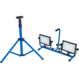 BGS 85338 Duo-SMD-LED-Arbeits-Strahler | mit Stativ | 2 x 70 W