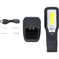 BGS 85347 COB-LED Arbeits-Leuchte | klappbar | mit Ladestation