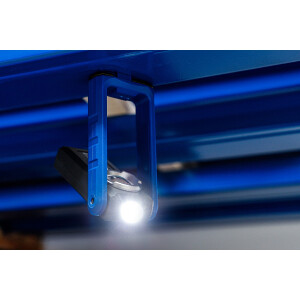 BGS 85348 COB-LED-Werkstattleuchte mit Magnet und Haken | klappbar | mit induktiver Ladefunktion