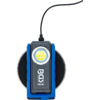 BGS 85348 COB-LED-Werkstattleuchte mit Magnet und Haken | klappbar | mit induktiver Ladefunktion