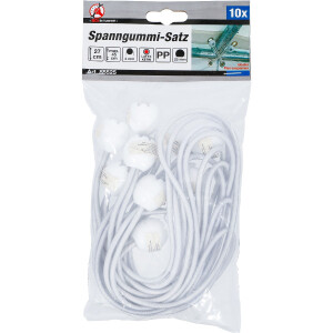 BGS Diy 85525 Spanngummi-Satz | mit Kugel | 27 cm | 10-tlg.