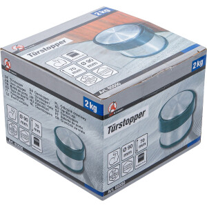 BGS Diy 85550 Türstopper | Edelstahl | 90 x 70 mm | 2 kg