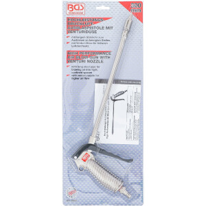 BGS 8559 Hochleistungs-Druckluft-Ausblaspistole mit Venturidüse | 290 mm