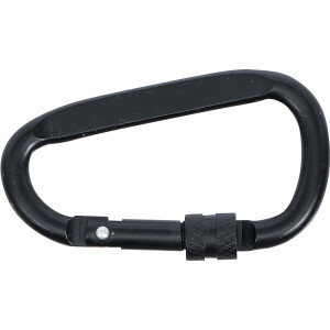 BGS Diy 85795 Karabinerhaken | D-Form | mit Schraubsicherung
