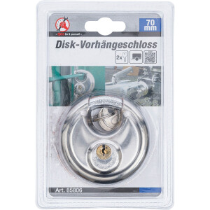 BGS Diy 85806 Disk-Vorhängeschloss | 70 mm